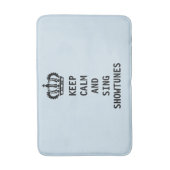 Kalm houden en Sing Showtunes Badmat (Voorkant Verticaal)