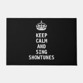 Kalm houden en Sing Showtunes Deurmat (Voorkant)