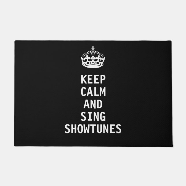 Kalm houden en Sing Showtunes Deurmat (Voorkant)