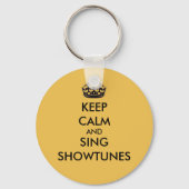 Kalm houden en Sing Showtunes Sleutelhanger (Voorkant)