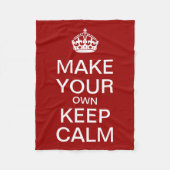 Kalm houden en Sjabloon uitvoeren Fleece Deken (Voorkant)