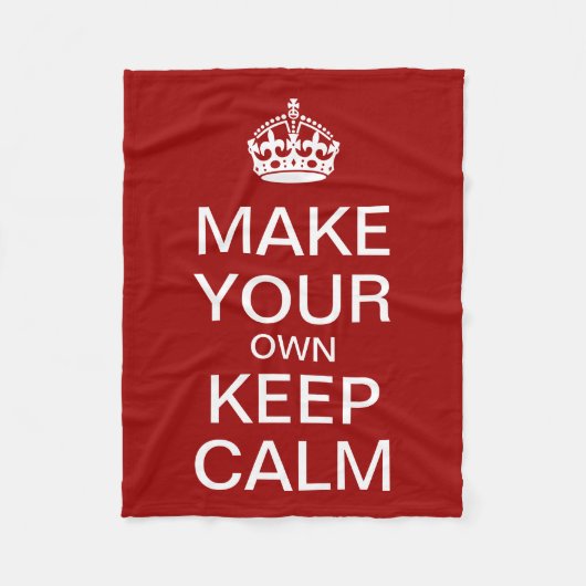 Kalm houden en Sjabloon uitvoeren Fleece Deken (Voorkant)