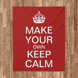 Kalm houden en Sjabloon uitvoeren Fleece Deken