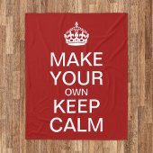 Kalm houden en Sjabloon uitvoeren Fleece Deken