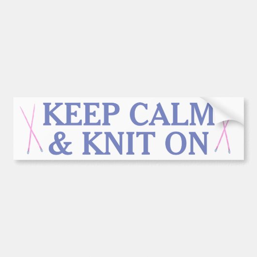 Kalm houden en sluiten aan bumpersticker (Voorkant)