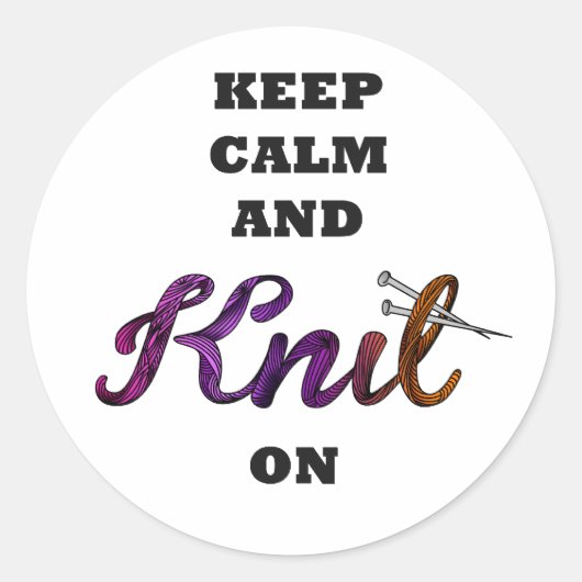 Kalm houden en sluiten aan ronde sticker (Voorkant)