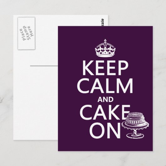 Kalm houden en sluiten briefkaart (Voorkant / Achterkant)