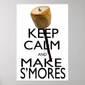 Kalm houden en S'mores maken Poster (Voorkant)