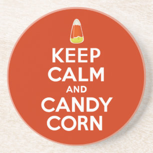 Kalm houden en snoepgoed zandsteen onderzetter