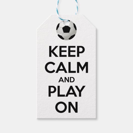 Kalm houden en spelen aan cadeaulabel (Voorkant)