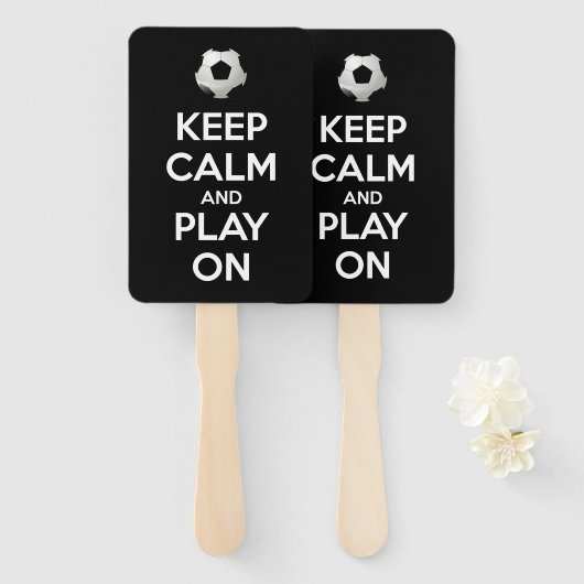 Kalm houden en spelen aan handwaaier (Voorkant en achterkant)