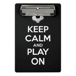 Kalm houden en spelen aan mini klembord