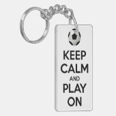 Kalm houden en spelen aan sleutelhanger (Voorkant Links)