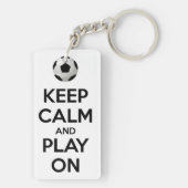 Kalm houden en spelen aan sleutelhanger (achterkant)