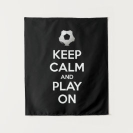 Kalm houden en spelen aan wandkleed