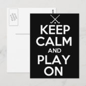 Kalm houden en spelen op - Veldsleutel Briefkaart (Voorkant / Achterkant)