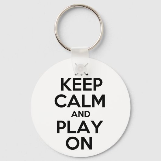 Kalm houden en spelen op - Veldsleutel Sleutelhanger (Voorkant)