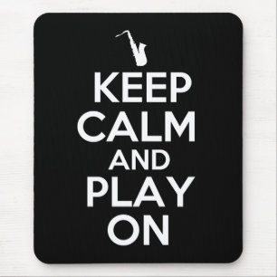 Kalm houden en spelen (saxofone) muismat