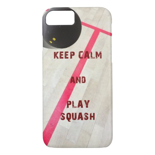 Kalm houden en Squash afspelen Case-Mate iPhone Case (Achterkant)
