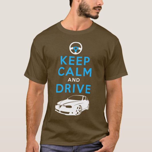 Kalm houden en station -156- /version2 t-shirt (Voorkant)