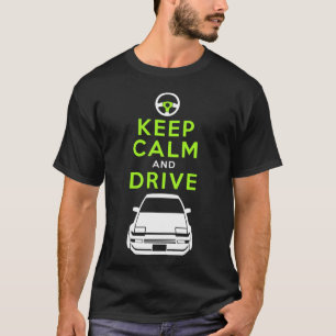 Kalm houden en station - AE86- /version4 T-shirt
