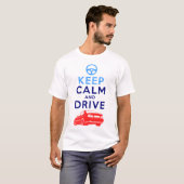 Kalm houden en station -M5- T-shirt (Voorkant volledig)