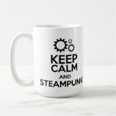 Kalm houden en Steampunk Koffiemok (Links)