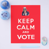 Kalm houden en stemmen flyer (Enkel)