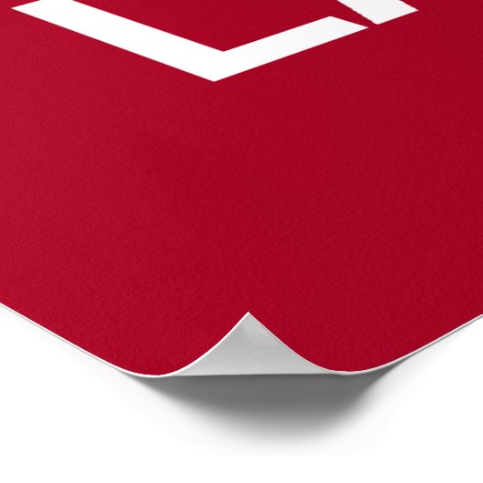 kalm houden en stemmen poster (Hoek)