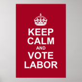 kalm houden en stemmen poster (Voorkant)