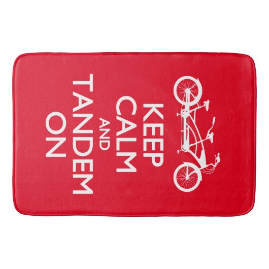 Kalm houden en Tandem aan Badmat (Voorkant)