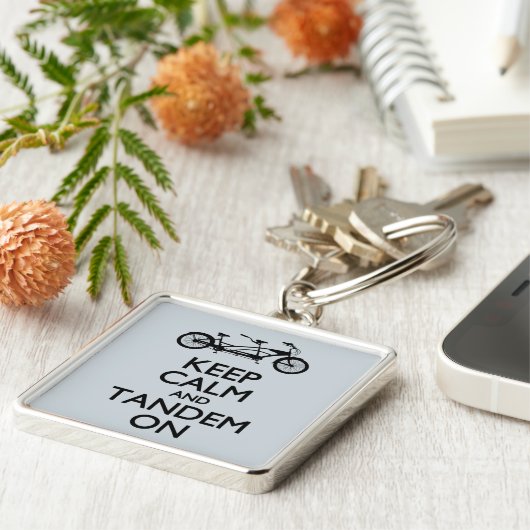 Kalm houden en Tandem aan Sleutelhanger (Zijkant)