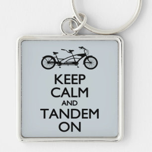 Kalm houden en Tandem aan Sleutelhanger