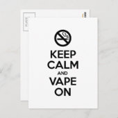 Kalm houden en tape ingeschakeld ~ Self Motivatie Briefkaart (Voorkant / Achterkant)