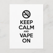 Kalm houden en tape ingeschakeld ~ Self Motivatie Briefkaart (Voorkant)