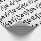 Kalm houden en tape ingeschakeld ~ Self Motivatie Cadeaupapier (Hoek)