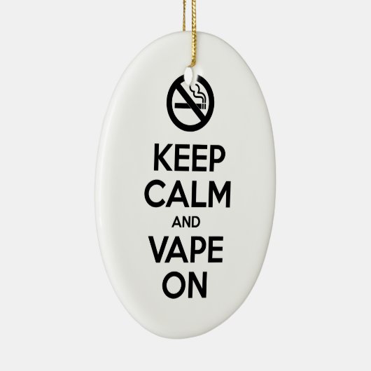 Kalm houden en tape ingeschakeld ~ Self Motivatie Keramisch Ornament (Rechts)