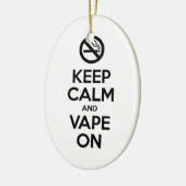 Kalm houden en tape ingeschakeld ~ Self Motivatie Keramisch Ornament (Links)