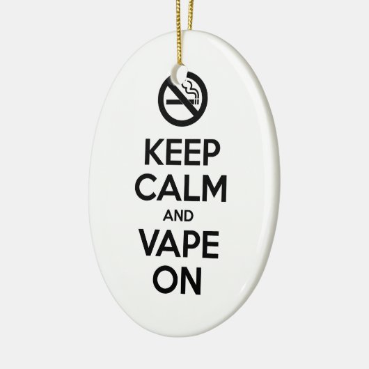 Kalm houden en tape ingeschakeld ~ Self Motivatie Keramisch Ornament (Links)