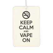 Kalm houden en tape ingeschakeld ~ Self Motivatie Luchtverfrisser (Voorkant)