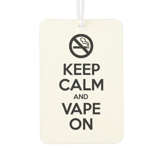 Kalm houden en tape ingeschakeld ~ Self Motivatie Luchtverfrisser (Achterkant)