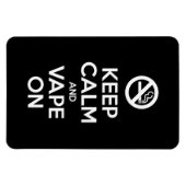 Kalm houden en tape ingeschakeld ~ Self Motivatie Magneet (Horizontaal)