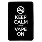 Kalm houden en tape ingeschakeld ~ Self Motivatie Magneet (Verticaal)