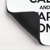 Kalm houden en tape ingeschakeld ~ Self Motivatie Muismat (Hoek)