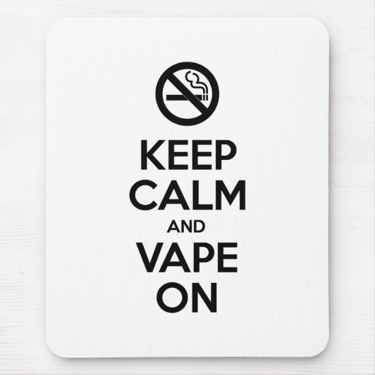 Kalm houden en tape ingeschakeld ~ Self Motivatie Muismat (Voorkant)