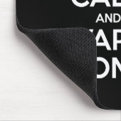 Kalm houden en tape ingeschakeld ~ Self Motivatie Muismat (Hoek)