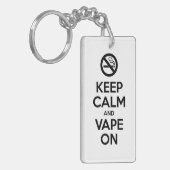 Kalm houden en tape ingeschakeld ~ Self Motivatie Sleutelhanger (Voorkant Links)