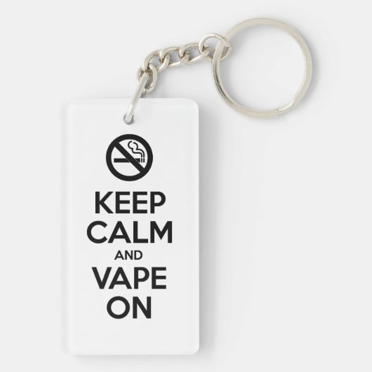 Kalm houden en tape ingeschakeld ~ Self Motivatie Sleutelhanger (achterkant)