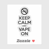 Kalm houden en tape ingeschakeld ~ Self Motivatie Sticker (Vel)