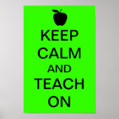 Kalm houden en TEACH aan houden Poster (Voorkant)